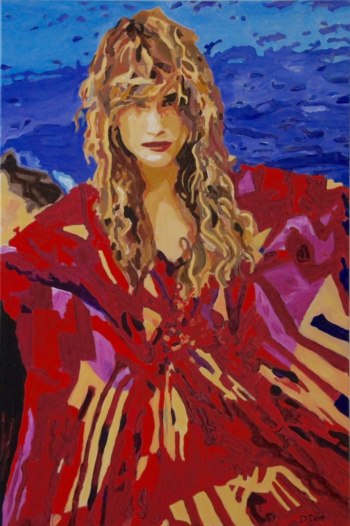 Leonessa, Acrylic On Canvas, 36x24x1.5 inches, Dave Dent, Artist