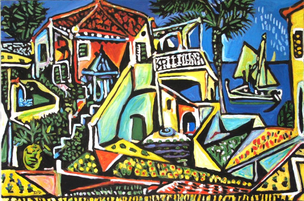 Mediterranean Landscape, after Picasso | DAVE DENT